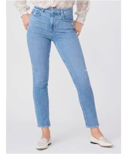 PAIGE Sarah Slim Capulet Jeans strucidos - Azul