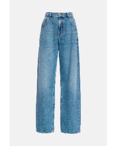 Essentiel Antwerp Bartin Blue High-waisted Tapered Jeans