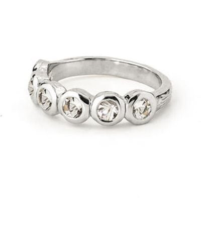 Renné Jewellery Quartz Zeta Ring N - White