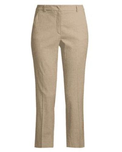 Weekend by Maxmara Checked Cotton And Linen Mix T Narsete Trousers - Neutro