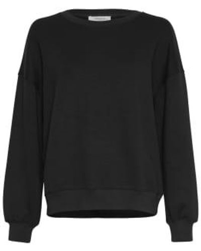 Moss Copenhagen Ima Q Sweatshirt Xs/s - Black