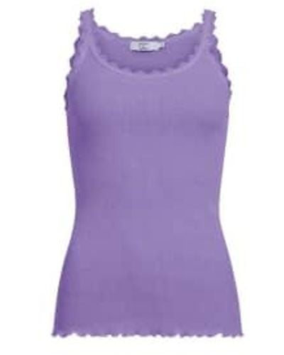 COSTER COPENHAGEN Poppy Silk Lace Camisole Uk 16 - Purple