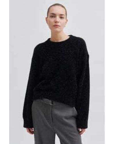 Second Female Lamilla Sweater Xs - Black