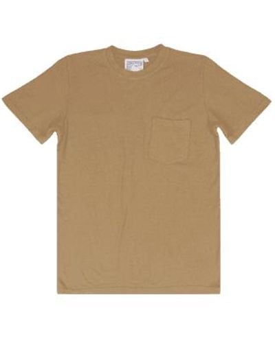 Jungmaven | Camiseta con bolsillo Jung | Coyote - Medium - Neutro