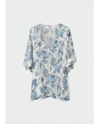 Day Birger et Mikkelsen Simona Top Paisley Heritage - Blu