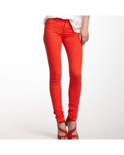 Joe's Jeans Le maigre rouge orange