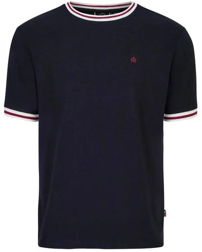 Merc London T-shirt à collier à pointe Redbridge - Noir