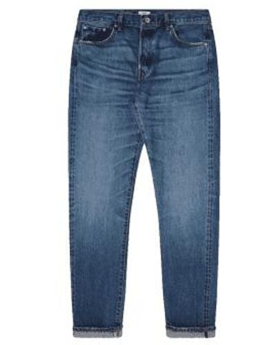 Edwin Slim Tapered Jeans Mid Dark Wash W33 X L32 - Blue