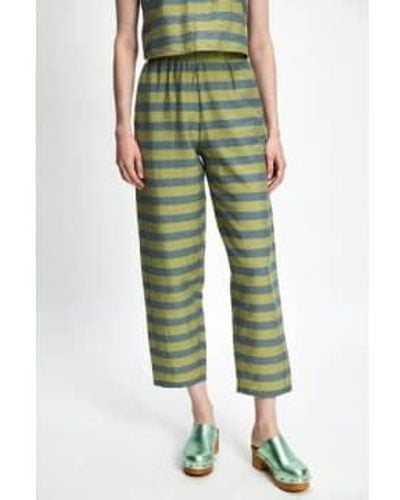 Rita Row Kronk Striped Trousers S - Green