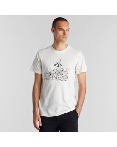 Dedicated T-shirt Stockholm Beach Off- S - White