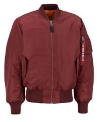 Alpha Industries Classic Ma-1 Jacket Burgundy - Red