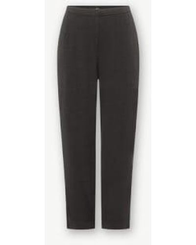 Sahara Textured Linen Slim Trouser 12/14 - Black