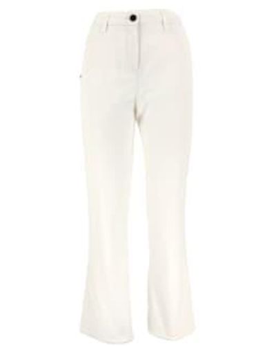 White Sand Ava Cotton Trousers 38 - White
