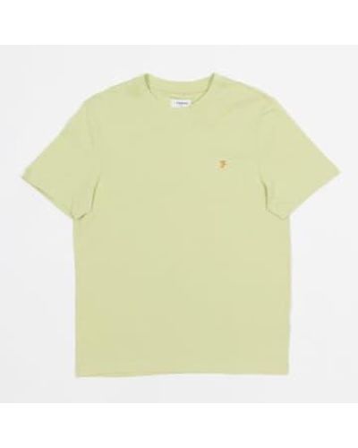 Farah Danny t-shirt en ajustement régulier en vert citron - Jaune