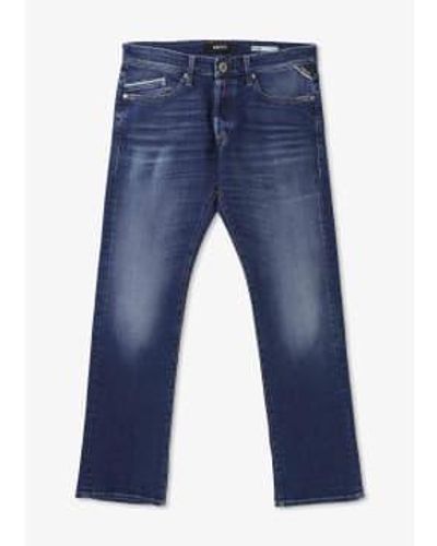 Replay Herren waitom -jeans in dunkelblau