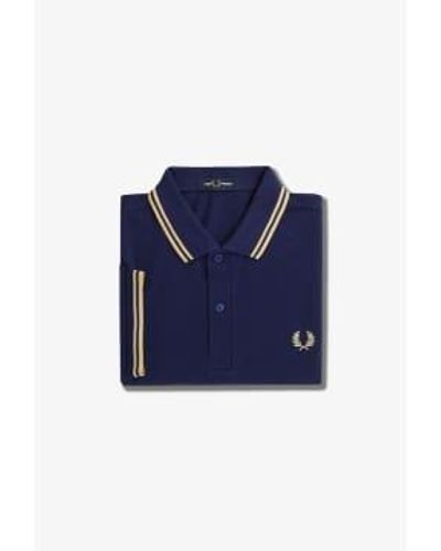 Fred Perry Mens Twin Tipped Polo Shirt 15 - Blu