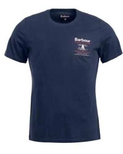 Barbour Reed T-shirt Navy L - Blue