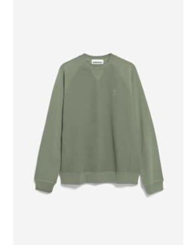 ARMEDANGELS Nikolaar Green Regular Fit Sweater S