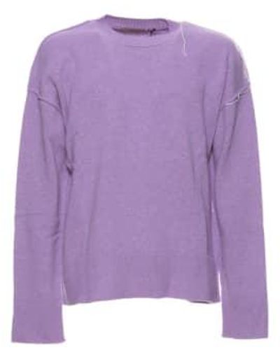 Paura Sweater Riccione Crewneck Lilac L - Purple