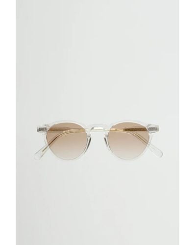 Monokel Eyewear Forest Crystal Sunglasses Brown Gradient Lens - Bianco