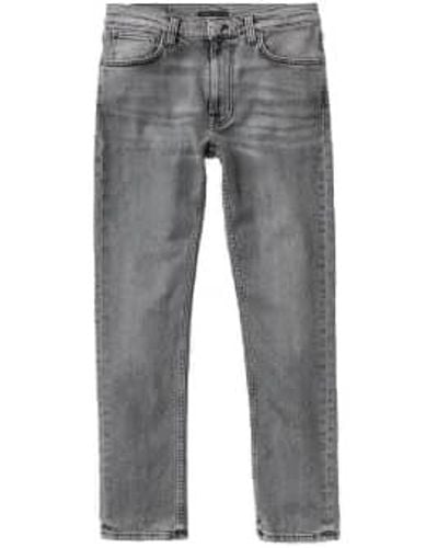 Nudie Jeans Lean Dean Smooth Contrast L34 36 - Gray