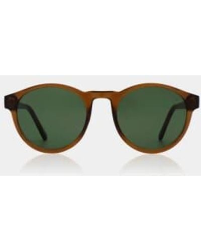A.Kjærbede Transparent Marvin Sunglasses O/s - Green