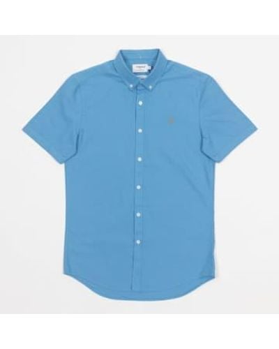 Farah Brewer Short Sleeve Shirt - Blue