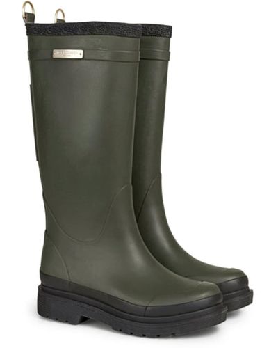 Ilse Jacobsen Army Long Rubber Boot - Green