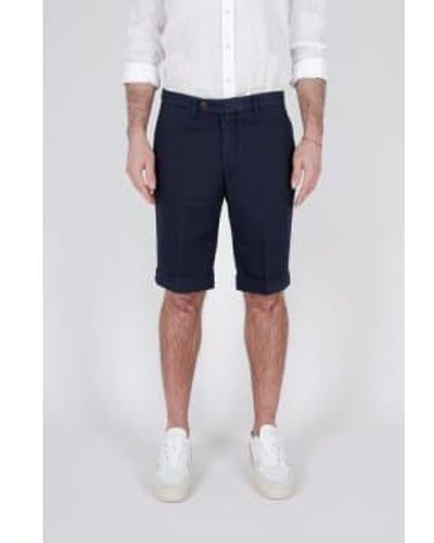 Briglia 1949 Shorts chino en coton la marine - Bleu
