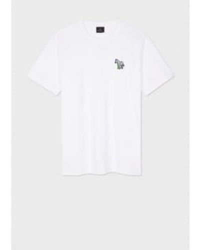 Paul Smith Rainbow Shadow Zebra Classic T-shirt Col: 01 , Size: X Xxl - White
