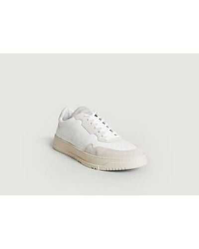 National Standard Low Leather Sneakers Edition 8 - Bianco