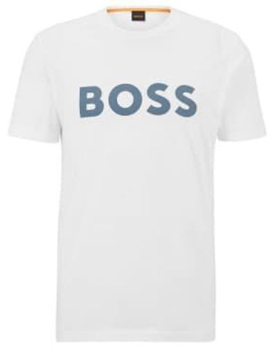 BOSS Denken 1 logo t -shirt - Weiß