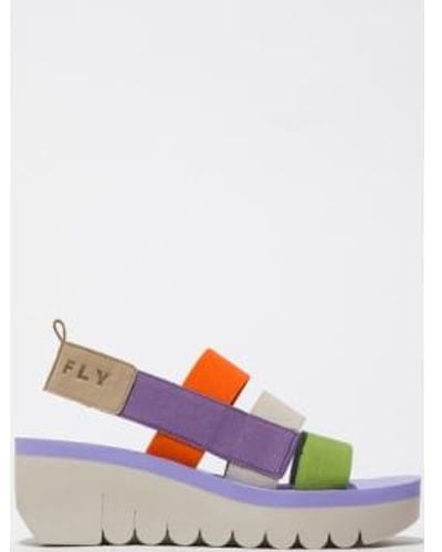 Fly London Multicolour Yere847 Sandals - Bianco