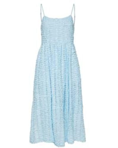 SELECTED Tulle Sleeveless Midi Dress Heron - Blu