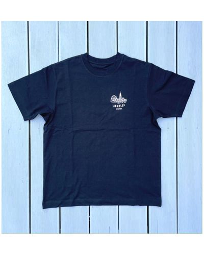 ARNOLD's Skyline T-shirt Black Heavyweight - Blue