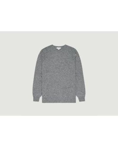 Sunspel Lambwool Sweater - Grigio