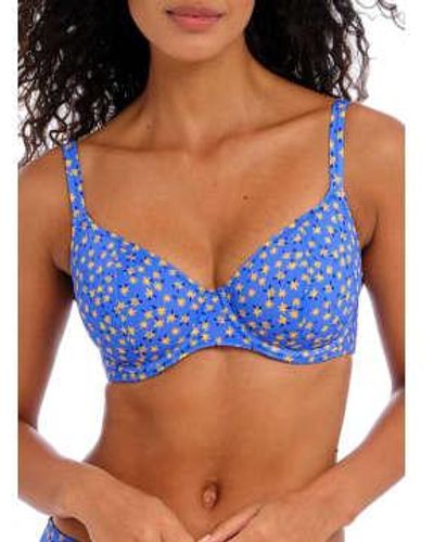 Freya Garn disco sous-ligne bikini top en bleu