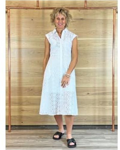 Emme Marella Venosa kleid weiß - Natur