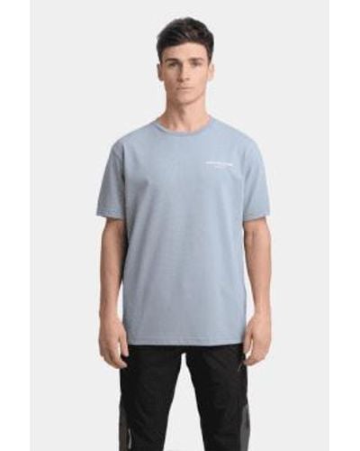 Android Homme Camiseta gris run division - Azul