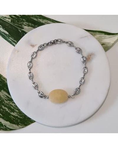 Golden Ivy Gia Steel Bracelet Steel Beige Quartz - Gray