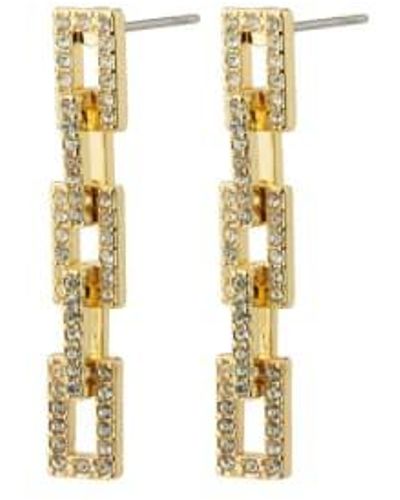 Pilgrim Coby Crystal Earrings / Os - Metallic