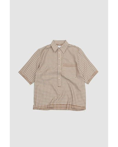 Camiel Fortgens 60's Bowling Polo Check - Brown