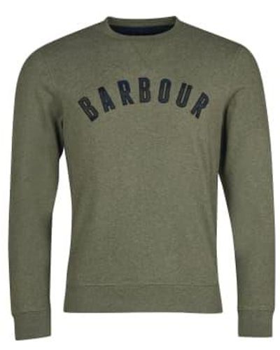 Barbour Debson Crew Sweater Est Xl - Green
