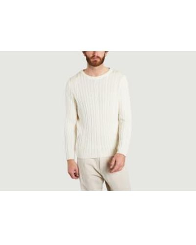JAGVI RIVE GAUCHE Twisted Sweater - White