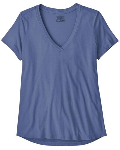 Patagonia T-shirt Side Current Current - Blue