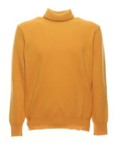 GALLIA Sweater For Men Lm U7201 006 Blond - Arancione