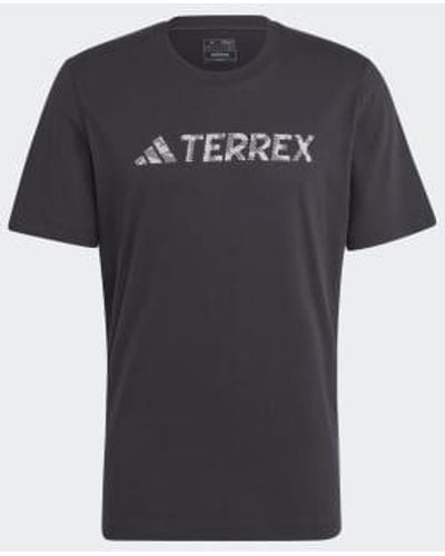 adidas Terrex Logo T Shirt - Black