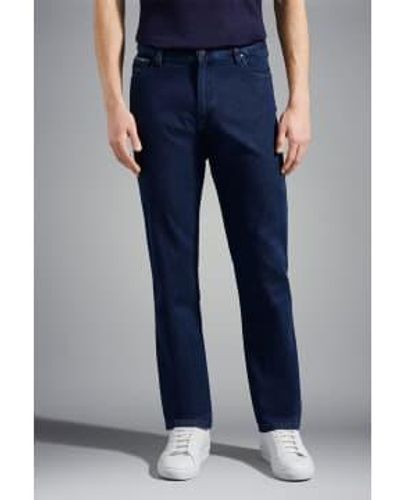 Paul & Shark Jeans en coton extensible masculin - Bleu