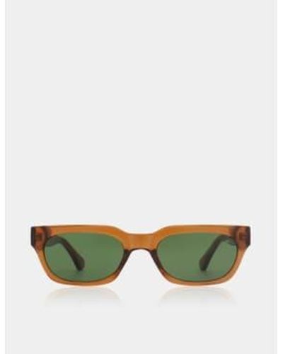 A.Kjærbede Transparent Bror Sunglasses O/s - Green