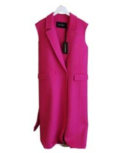 Lou Andrea "courchevel" Sleeveless Coat M - Pink
